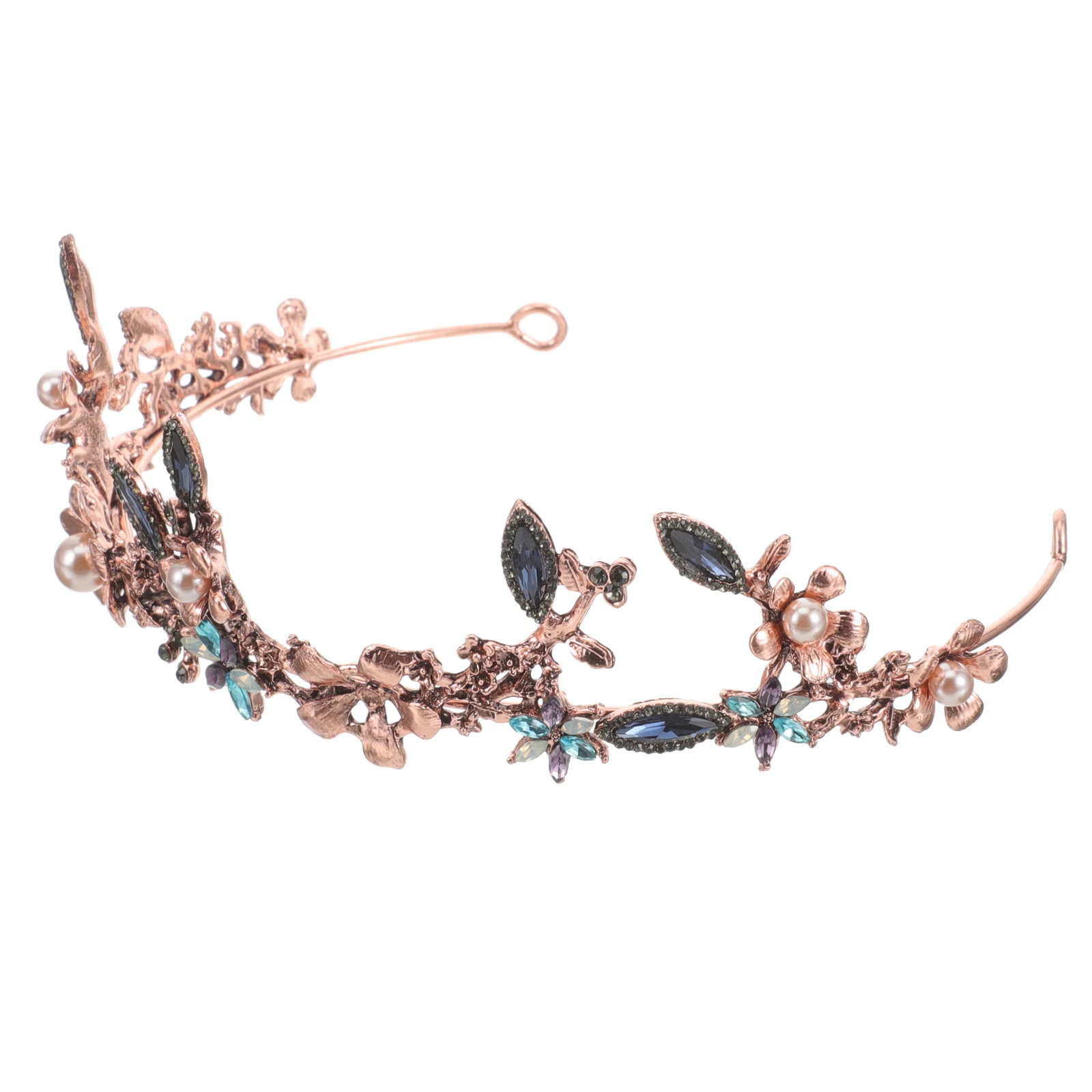 

Sparkling Baroque Crowns Vintage Hair Accessories Wedding Engagement Party Decor Lightweight Headpiece Women