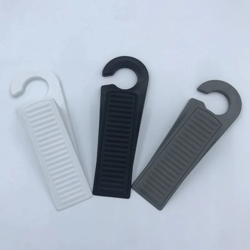 Safety Silicone Door Stopper Door Bottom Windproof Block Wedge Door Stopper Home Office Door Rear Retainer Anti-collision Pad