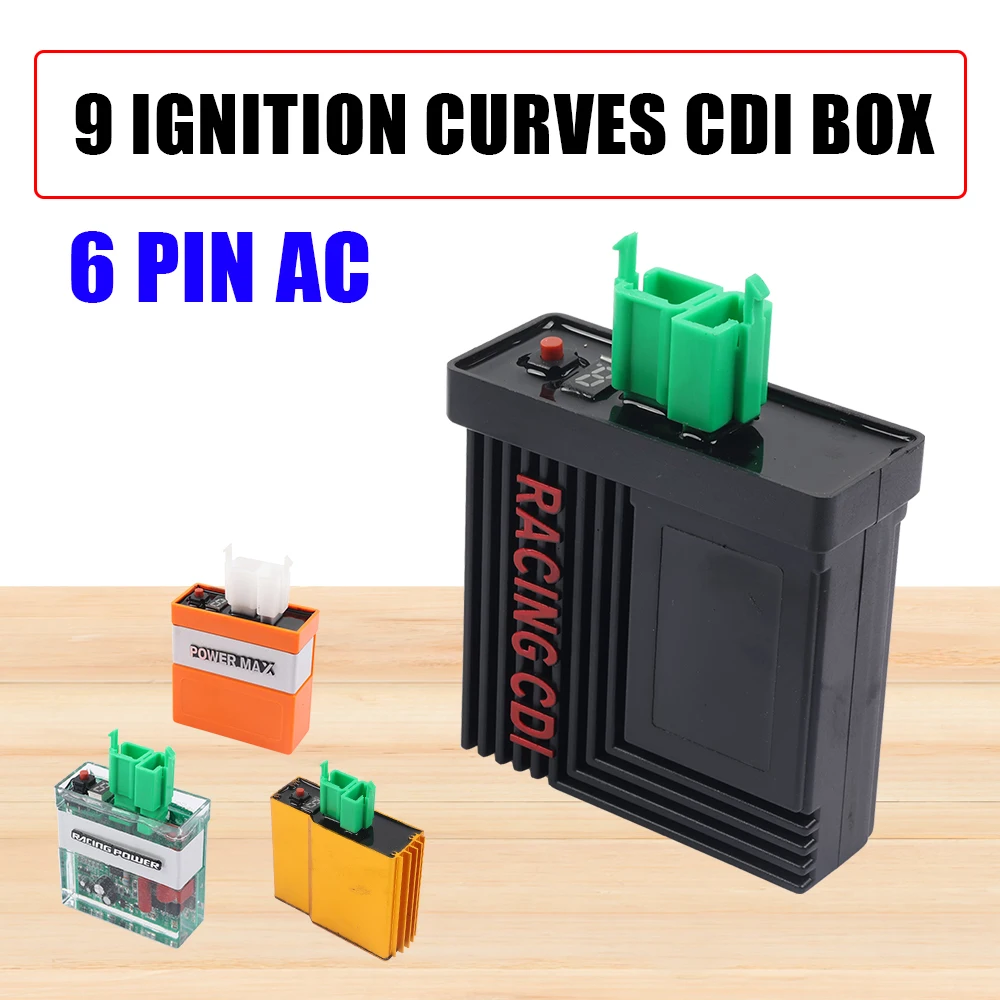 

For CBX150 Motorcycle 9 Ignition Curves Racing CDI Box Unit CG125 Racing CGL125 AC FT150 RX150 AKT125 MAX125 RPM Adjustable CDI