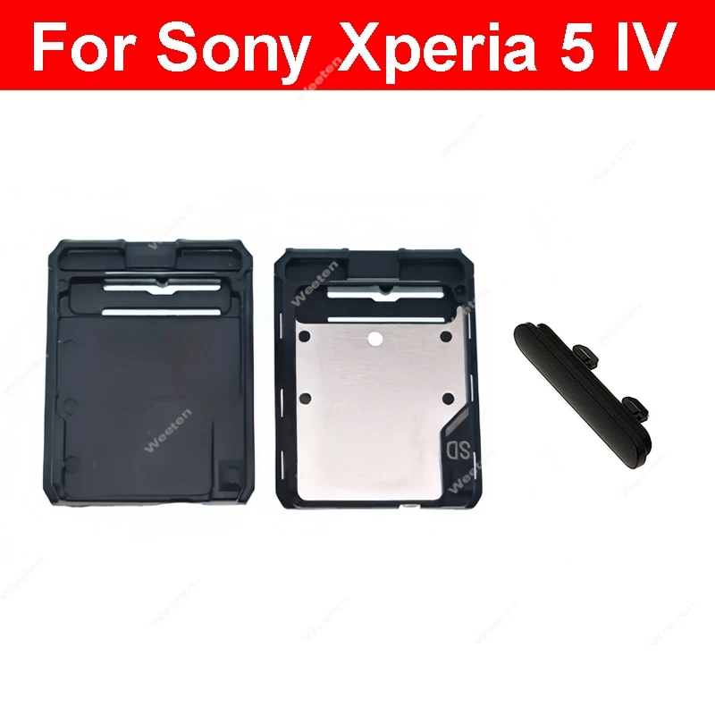 For Sony Xperia 5 lV Sim Card Tray Slot SIM Card Adapter SIM Card Card Socket Reader Holder Slot Connector Replacement Parts