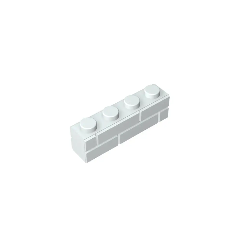 Gobricks 1 Pcs 15533 Brick Special 1x4 with Masonry Brick Profile Compatible With 15533 Model Building Blocks Part Assembly Toys