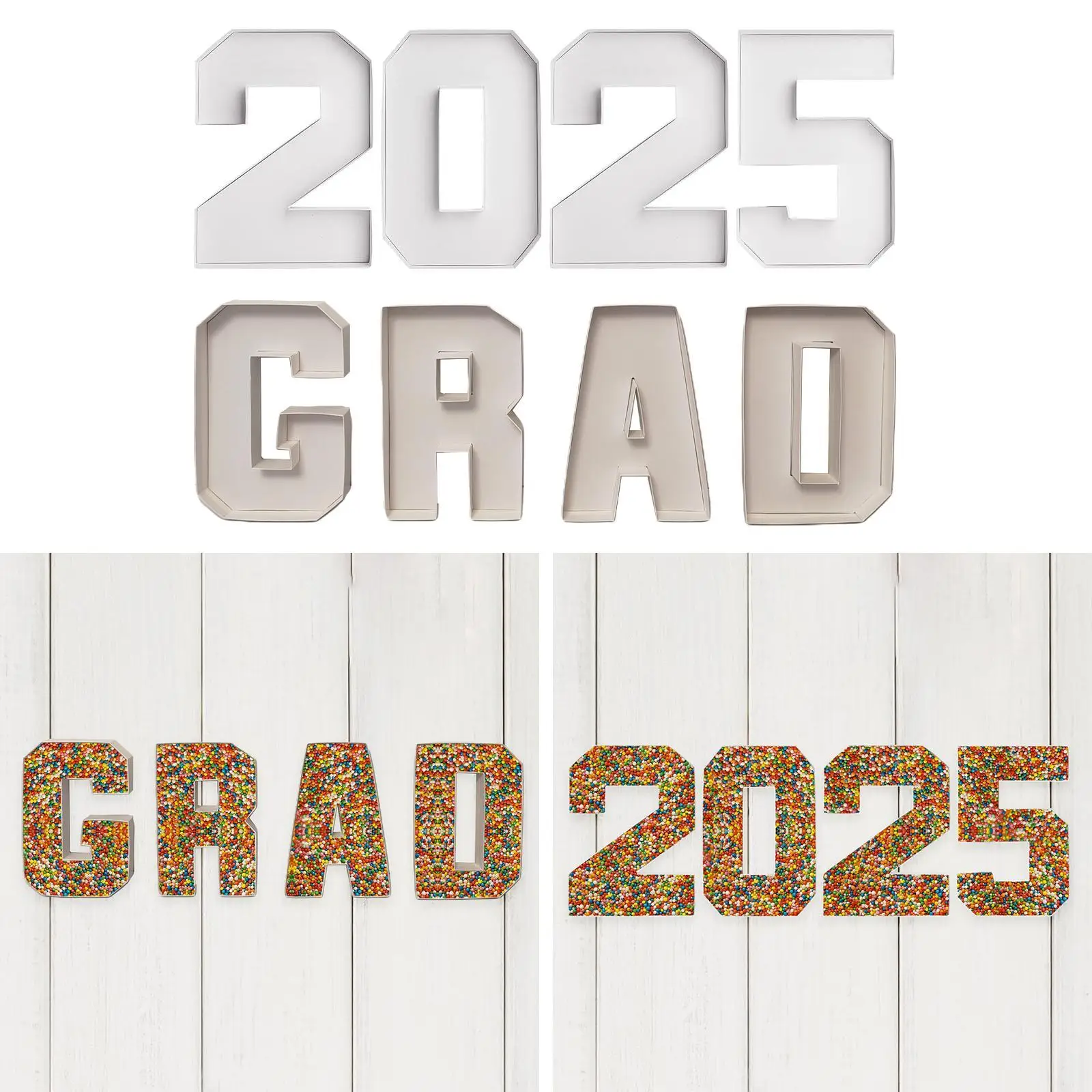 4Pcs Treat Paper Box for Chocolate Congrats Birthday Party Decorations