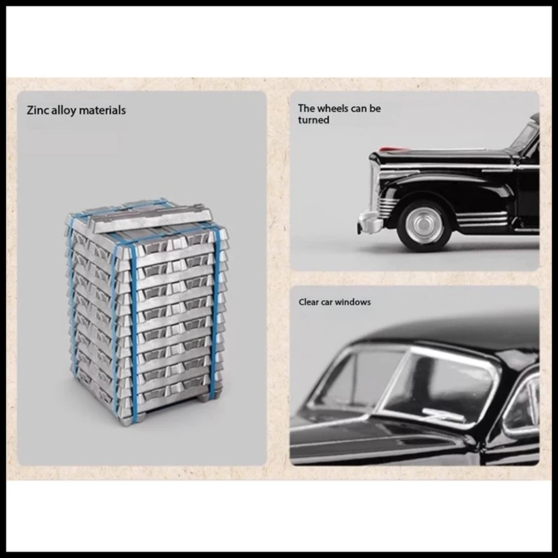 Perka modèle 1:64 soviétique ZIS-110 berline alliage voiture Mode adulte classique Collection cadeau affichage garçon jouet