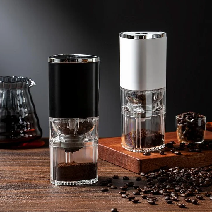 Small Portable Mini Home Kitchen Coffee Grinder Machine Mill Automatic USB Charging Electric china petrus pe3500 full automatic american coffee home auto grinder cafe beans machine household drip coffee maker 220 230 240v