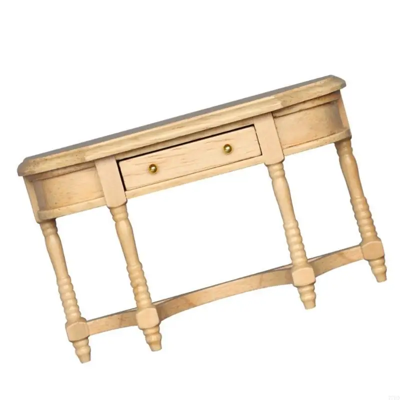 77hd Miniatura Desk con cajón funcional para entusiastas las casas muñecas a escala 1/12 accesorios para visualización