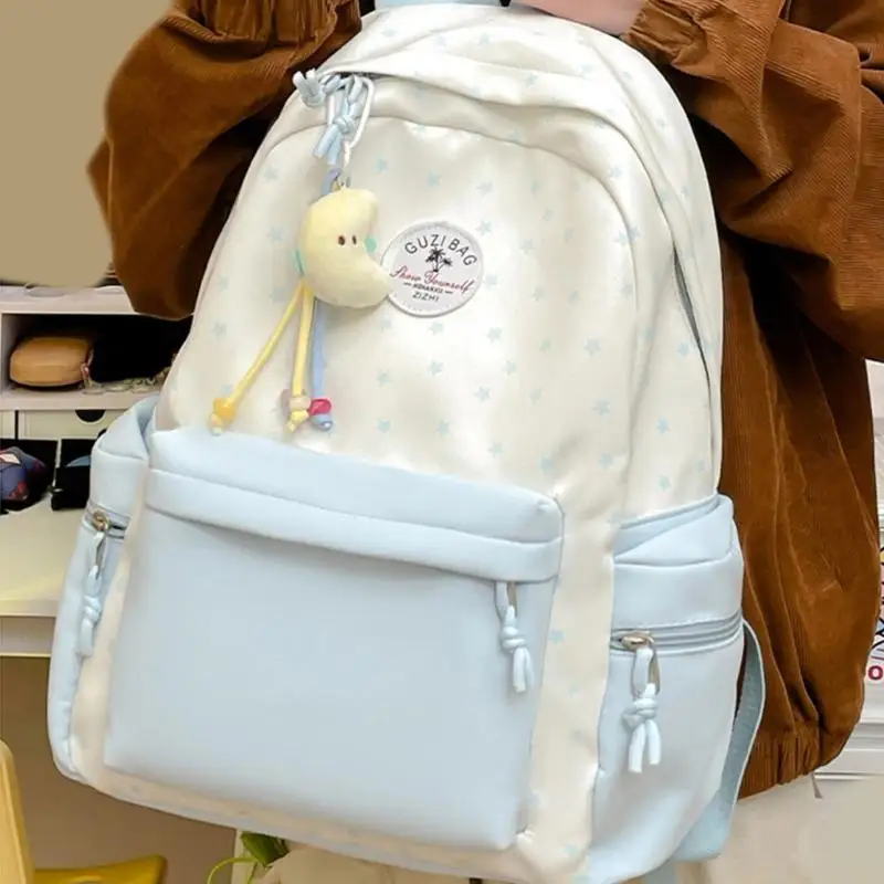 x90d-star-print-backpack-large-capacity-casual-daypacks-school-backpack-for-travel