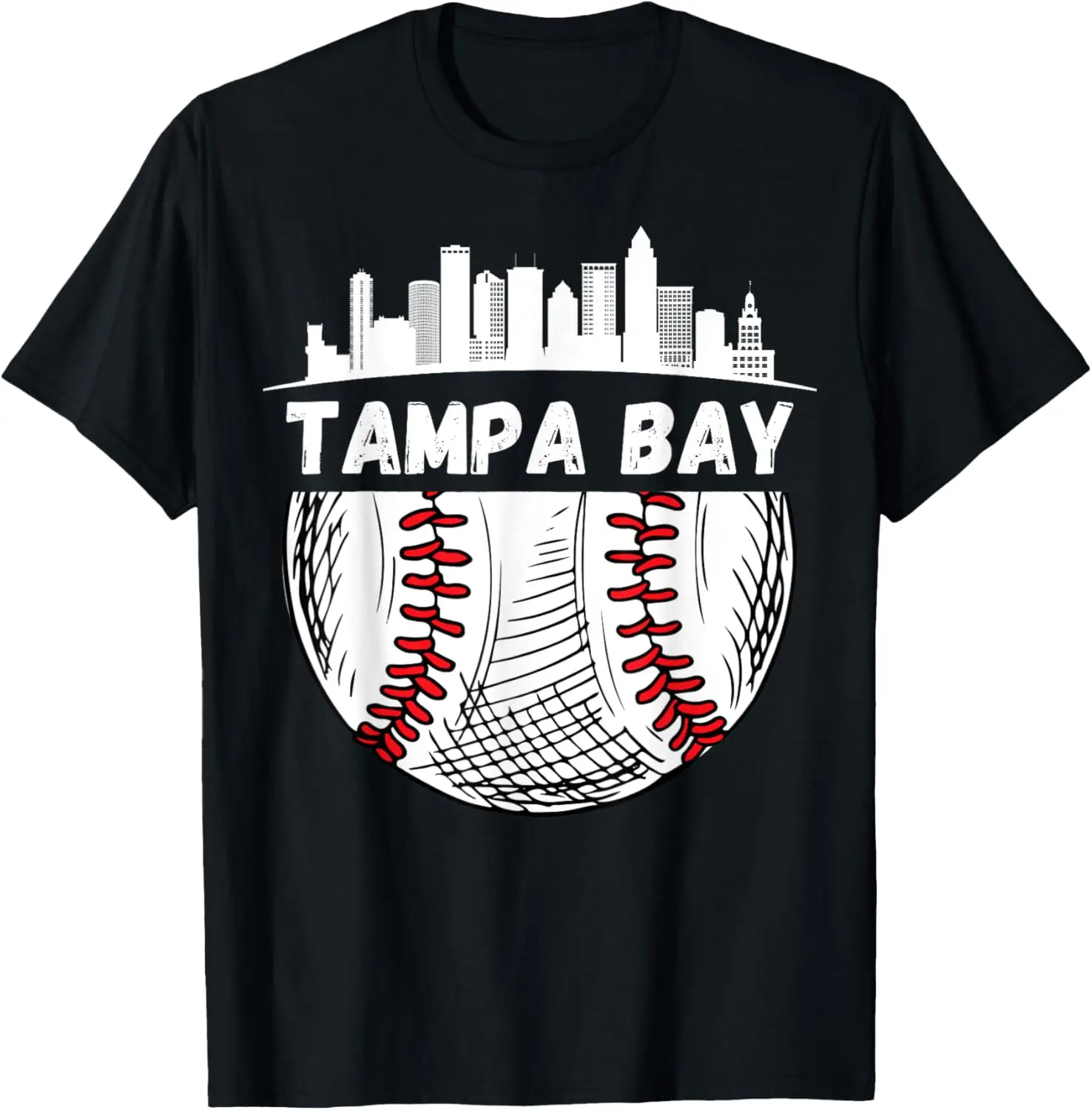 

Винтажная бейсбольная футболка Tampa Bay Skyline Tampa Bay