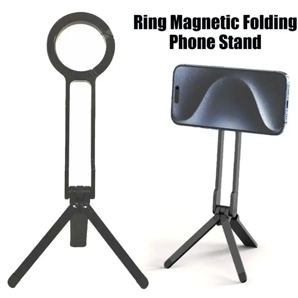 Bergsteigen Schnalle Handy Magnetische Stativ Live Schießen Handheld Klapp Tragbare Halterung