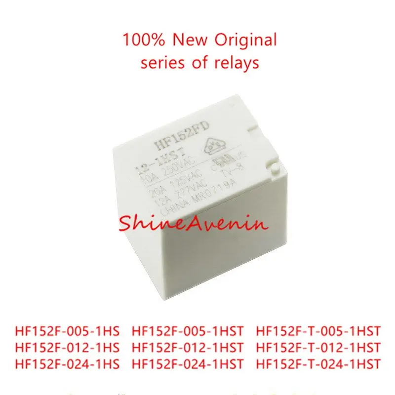 15pcs HF152F-005-1HS  HF152F-012-1HS  HF152F-024-1HS  HF152F-T-005-1HST  HF152F-T-012-1HST  HF152F-T-024-1HST  Original relay