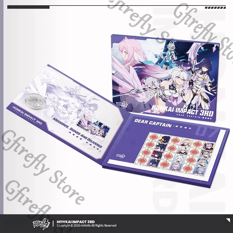 Set de Sellos Plegables de Honkai: Star Rail, Elysia, Bronya, Zaychik, Yae, Sakura, Regalo de Cumpleaños de Anime, Mascota Oficial, Mercancía de Manga