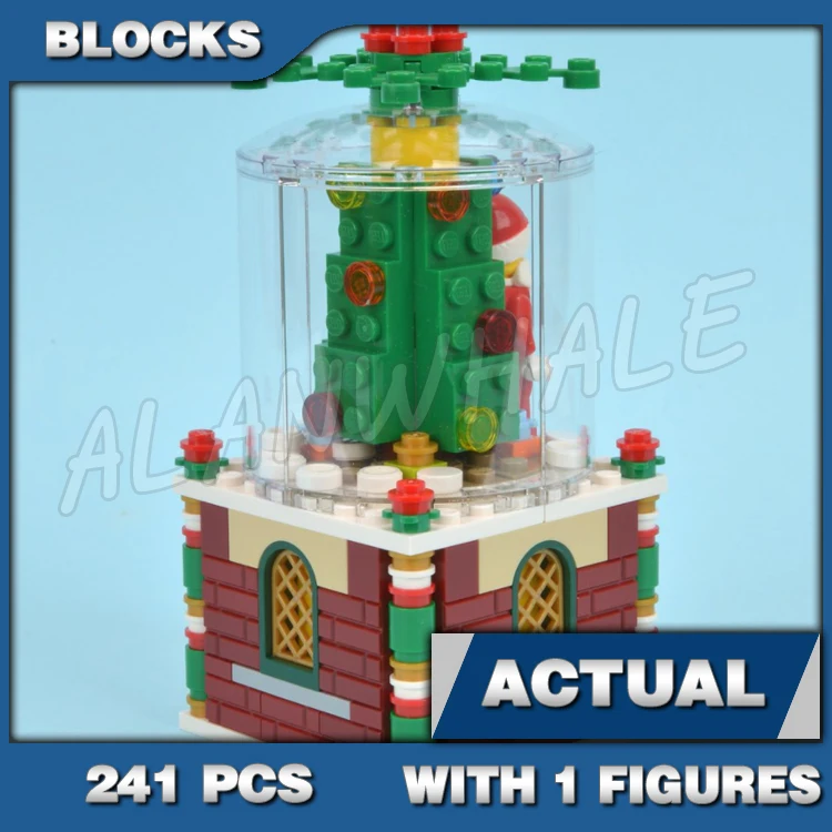 

241pcs Creative Snowglobe Santa Christmas Tree Snowflake Secret Drawer 36004 Building Blocks Sets Compatible With Model