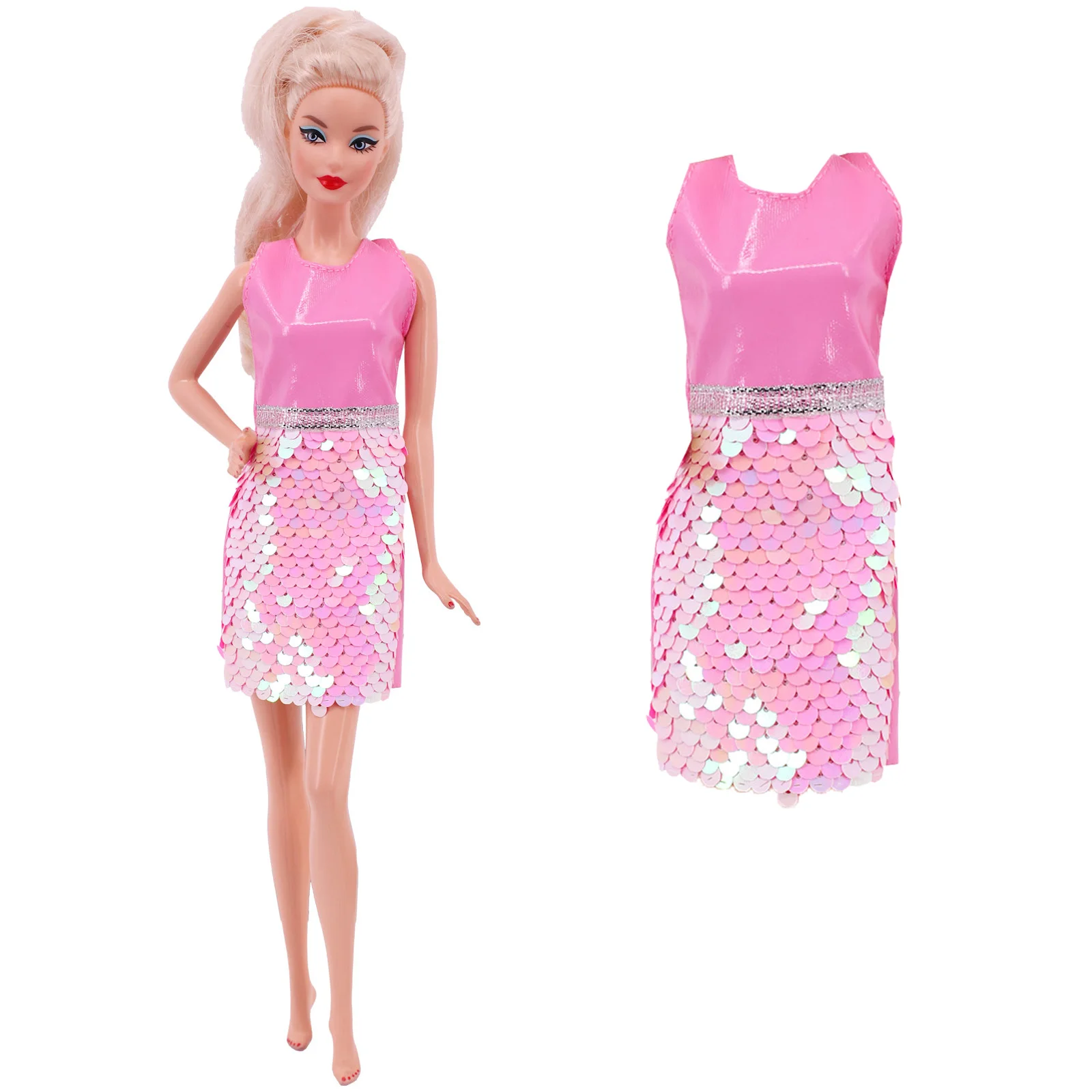 Barbies Búp Bê Đảng Da Quần Áo Váy Phụ Kiện Cho 11.5Inch Búp Bê Barbie Và Búp Bê Bjd, đồ Chơi Cho Bé Gái (Giá Rẻ Giày Cao Gót)