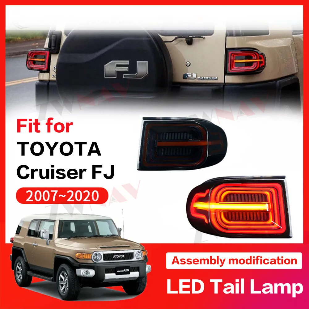 Car LED Taillight Tail Light Assembly Rear Running Lamp For Toyota FJ CRUISER 2007-2020 Brake Lamp Reverse Dynamic Turn Signal