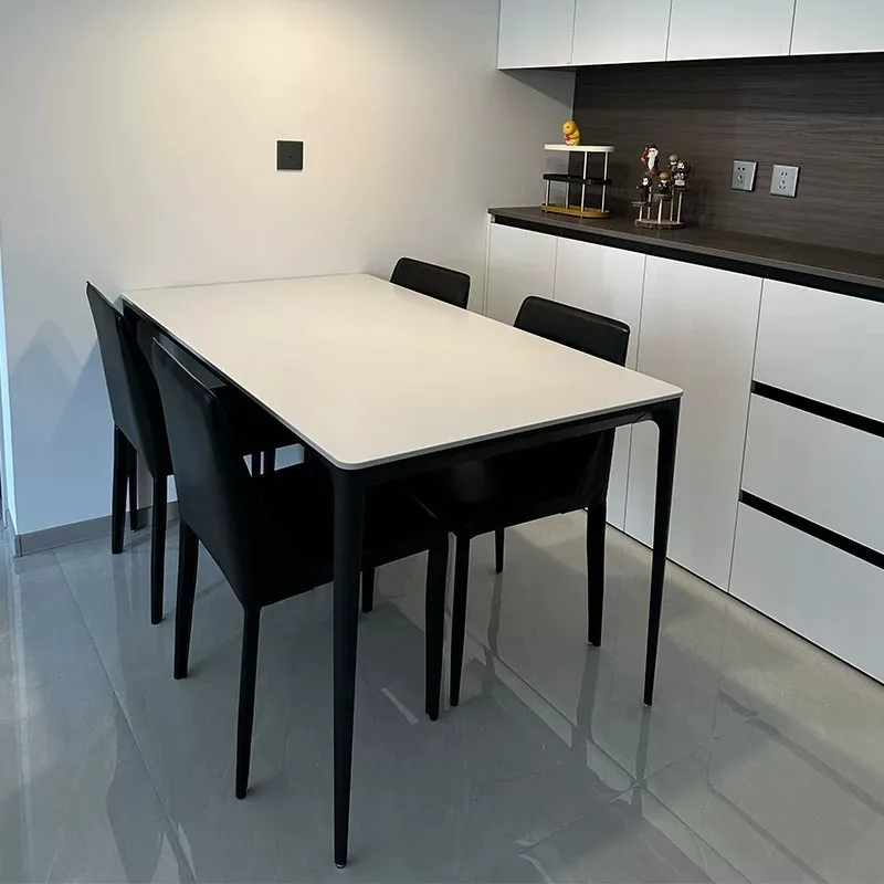 Unique Unique Dinner Table Modern Industrial Style Commercial Luxury Dining Table Salon Space Saving Mesa De Jantar Furniture
