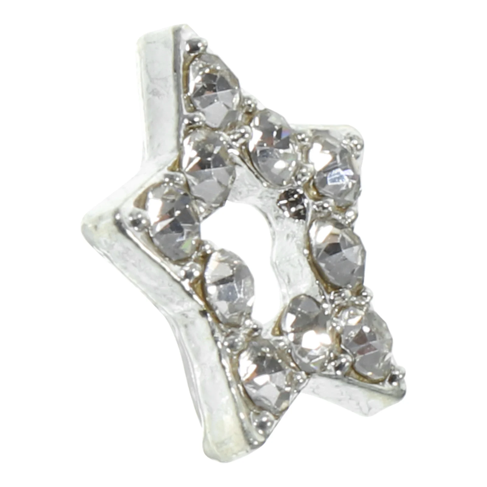 

12 Pcs Five-pointed Star Nail Art Jewelry Alloy Rhinestone Charms Decorative for Three-dimensional
