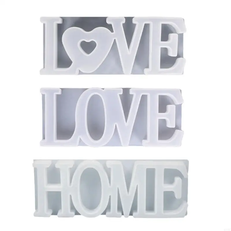

634C Love Home силиконовая форма с английскими буквами, форма для эпоксидной смолы для литья домашнего декора, инструмент для