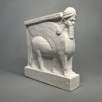 Iraqi Assyrian cultural people head-winged bull statue plaster sculpture decoration home birthday creative ornaments