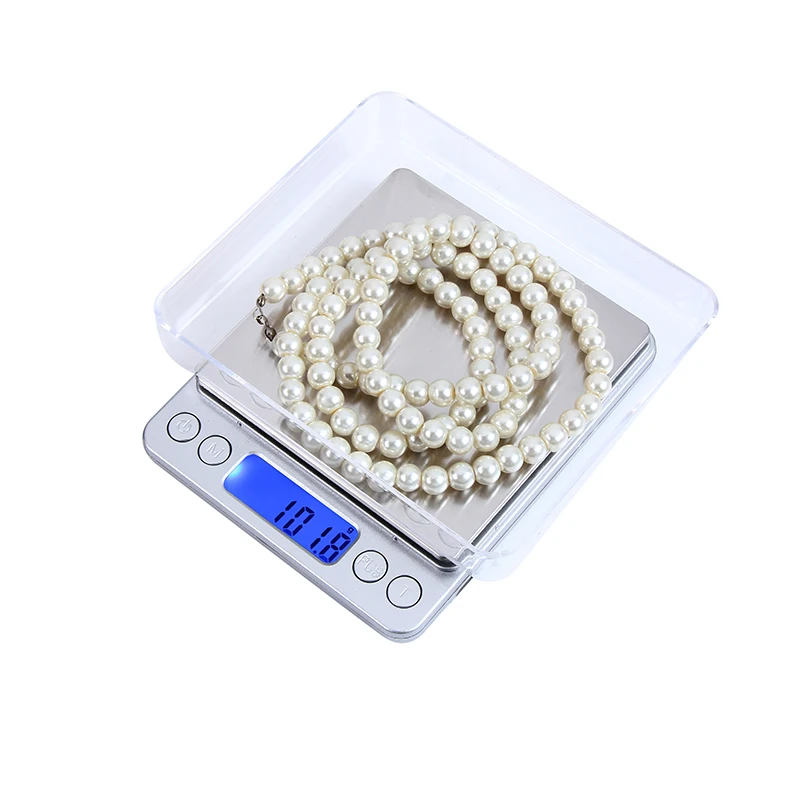 500g/3000g LCD Digital Kitchen Scale Mini Stainless Steel High Precision Pocket Jewelry Balance Weight Electronic Digital Scale