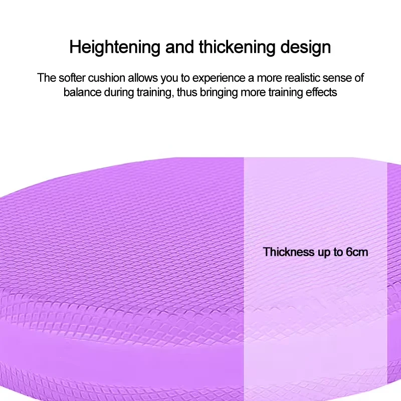 1Pc 17x28cm mata do balansowania jogi typ owalny antypoślizgowy sprzęt do masażu z pianki Balance miękka poduszka do deski mata do klęczenia