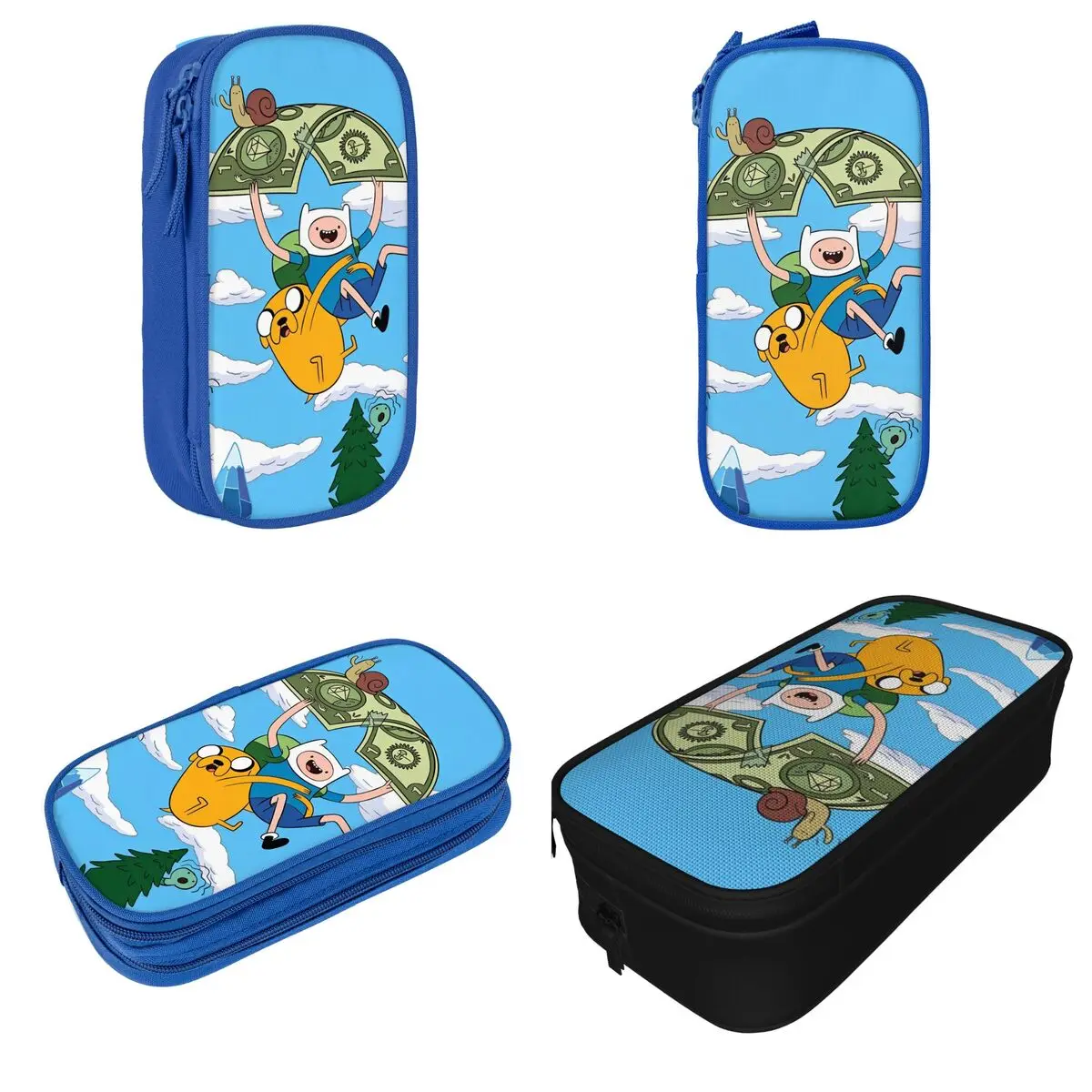 Adventures Times Finn & Jake Pencil Case Lovely Pen Box Bags Girl Boy Big Capacity Students School Gift Pencilcases