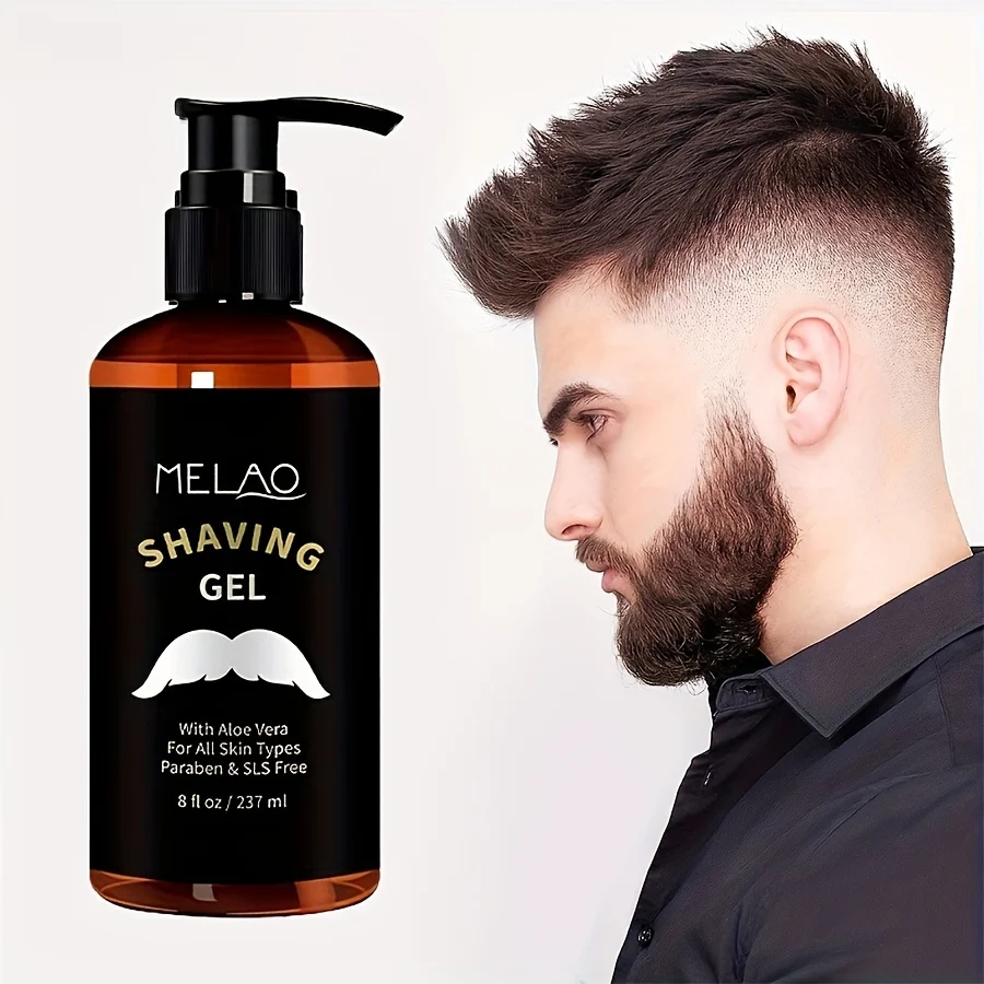 MELAO Shaving Gel - Straight Razor Shave Gel - Non-Irritating - Refreshing Smell Transparent Shaving Gel For Men Or Women