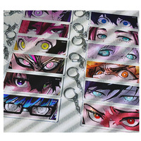 BLUE LOCK KeyChain Men Close Up of Eyes Key Chain Women Eye Strip Acrylic Key Ring Shidou Ryuusei Pendant Cos Party Friend Gift