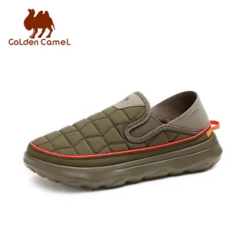 Camelo Dourado-Sapatos de caminhada ao ar livre para homens e mulheres, impermeáveis, antiderrapantes, leves, mais veludo, sapatos casuais, novos, inverno, 2022