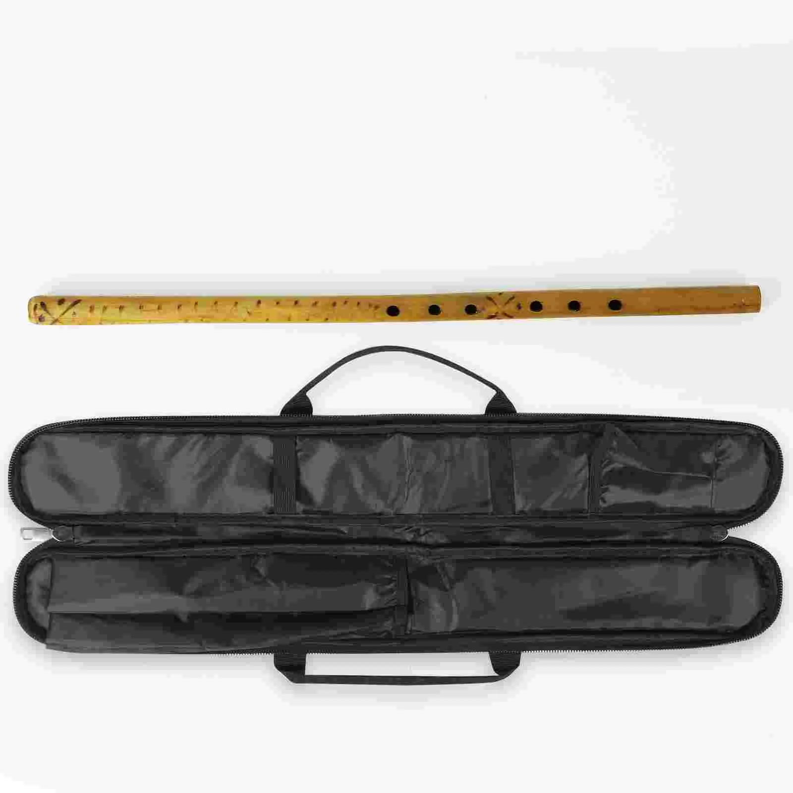 Tote Bamboo Flute Bag Carrying Case Professional Storage Water Proof Black Pouch Carrier Portable Student