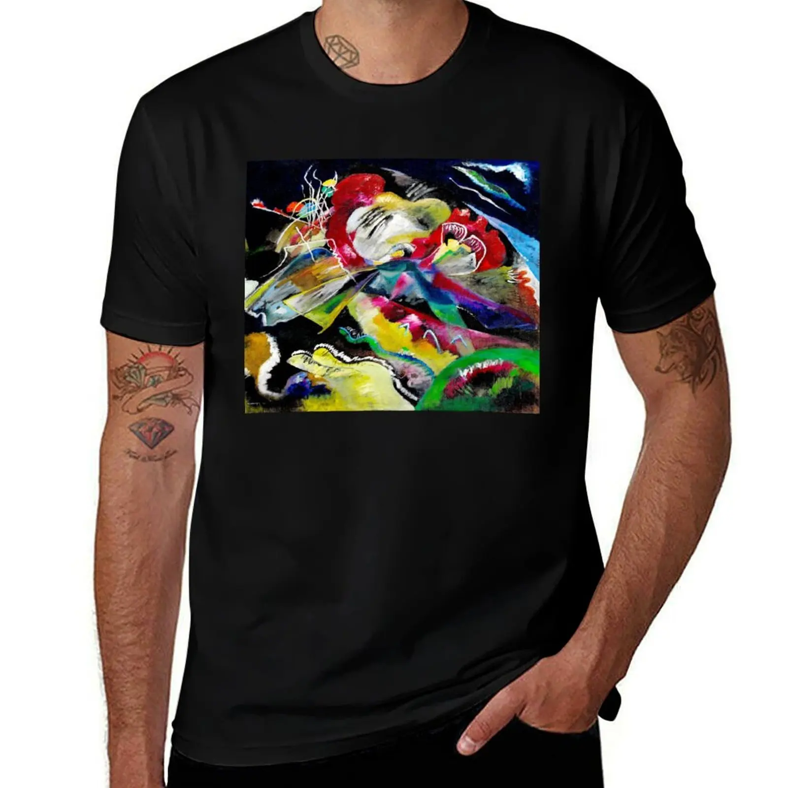 

Painting with White Lines Wassily Kandinsky Abstract Art T-Shirt funny t shirts man t shirts for man graphic funny T-Shirt