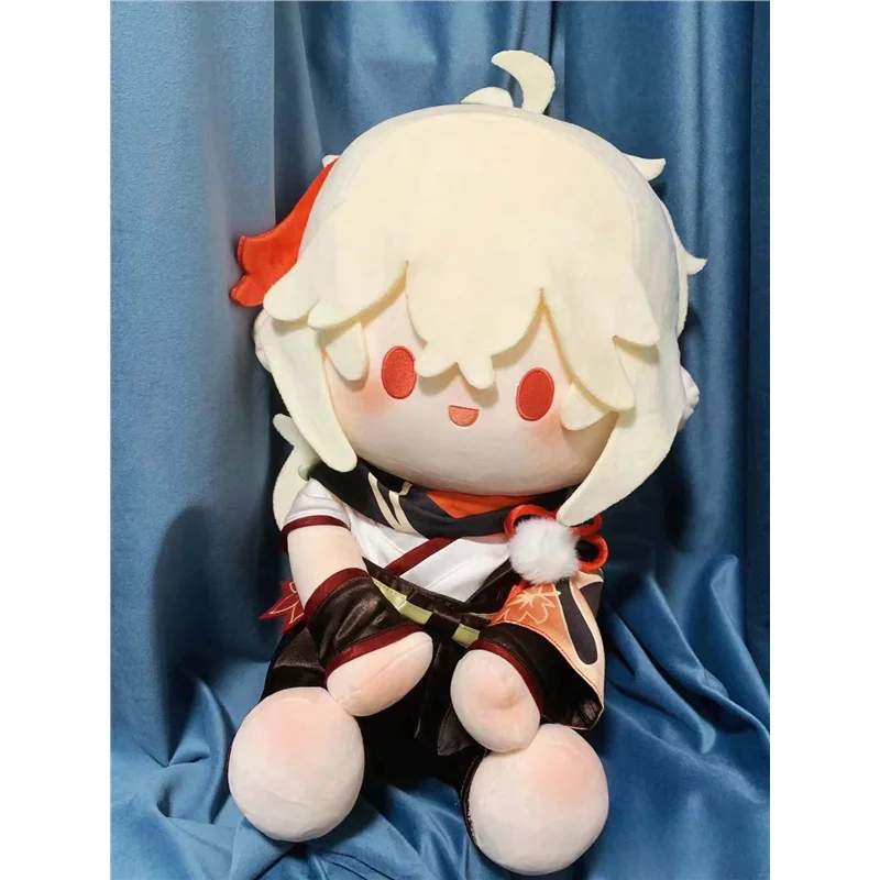 Anime Genshin Impact Kaedehara Kazuha Cosplay Zittende Positie Grote Katoenen Pop Cartoon Kussen Plushprop 40Cm Bribbday Xmas Cadeau