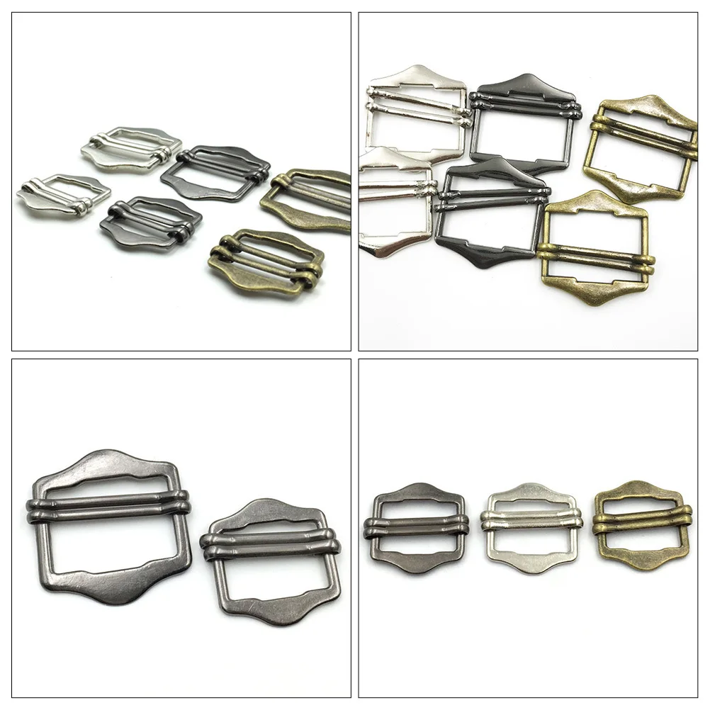 

50Pcs Metal Buckles Adjustable Strap Buckle Retro Style Cost Effective for Handbags Backpacks Buckle Belt Buckles