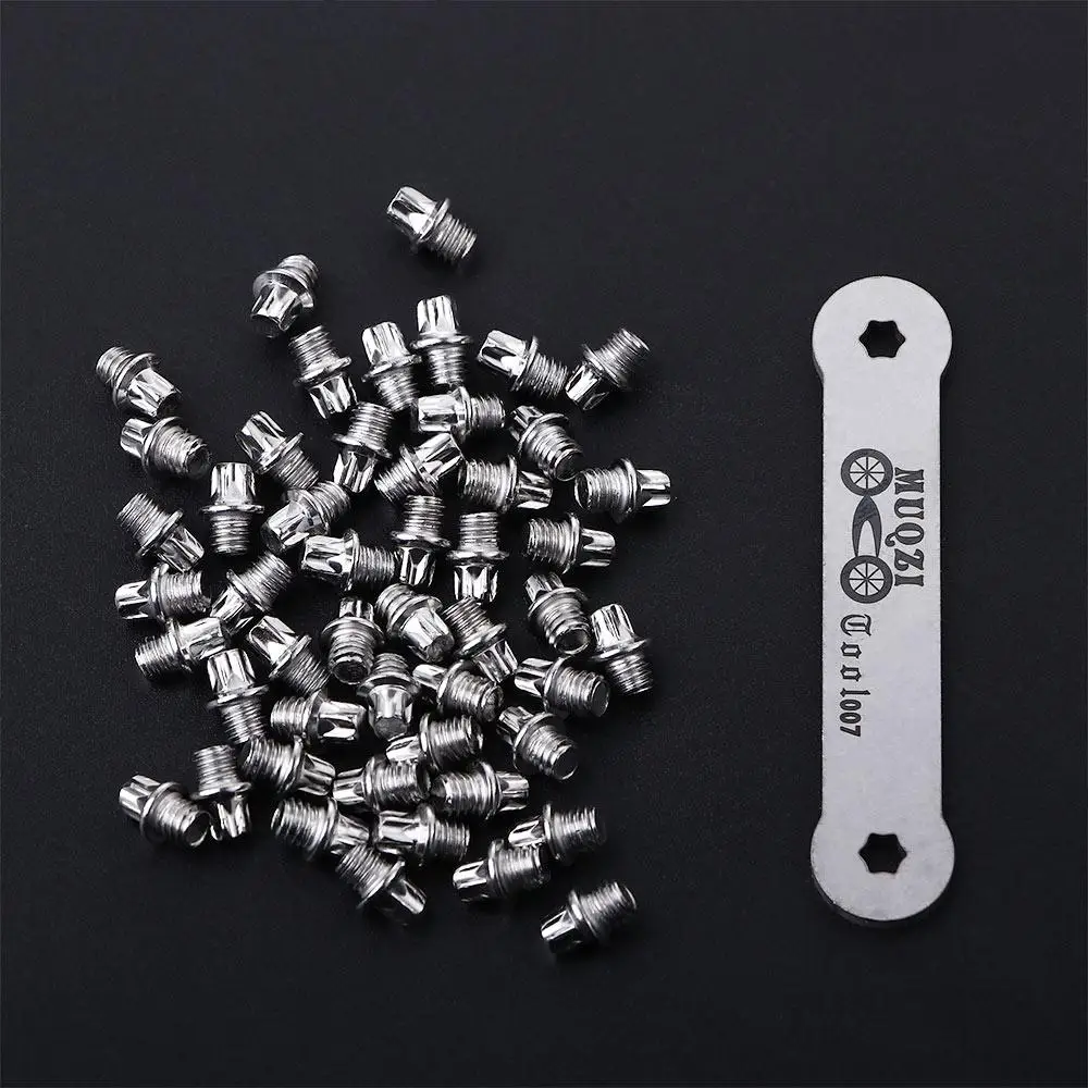 

Bike Pedal Bicycle Parts Pedales Parts with Wrench Bike Pedal Bolts Bike Bolts Pin Pedal Skid-proof Studs Bicycle Pedal Screw