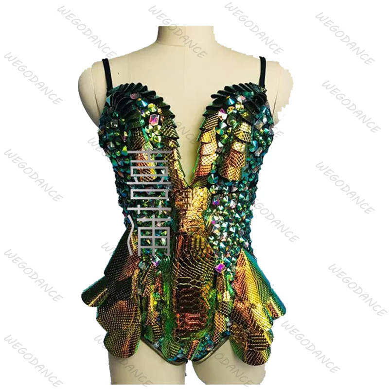 Customize Night Club Performance Costumes Colorful Short Skirts Stage Performances DS Singer Clothing