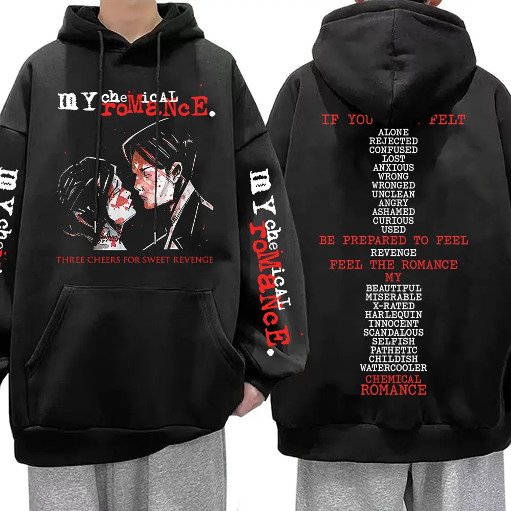 Famous My Chemical Romance Band Three Cheers for Sweet Revenge Hoodie Men Women Rock Punk Emo Retro Hoodies Man Fashion Pullover