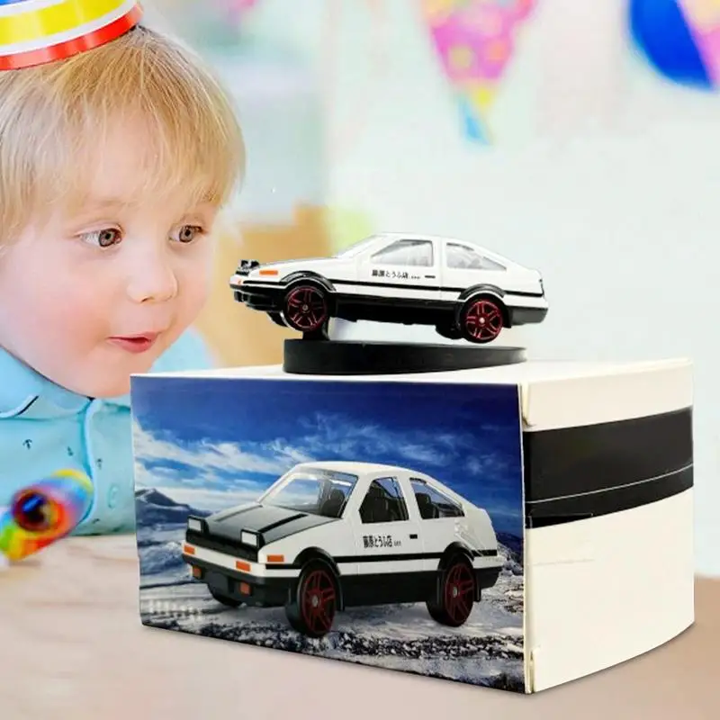 سباق AE86 سيارة الشكل لوحة القيادة الانجراف نموذج سيارة تمثال الزينة الكلاسيكية مركز وحدة التحكم جيروسكوب حلية هدايا للرجال الأولاد