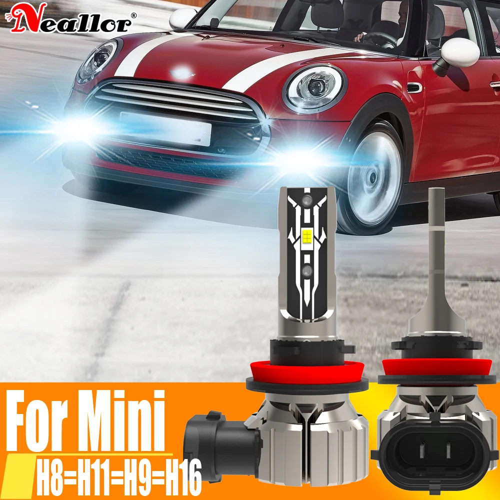 

2x H11 H8 Led Fog Lights Canbus H16 H9 Car Bulb Driving Running Lamp 12v 55w For Mini Cooper R56 R50 Gt R52 R55 R57 R58 R59 R61