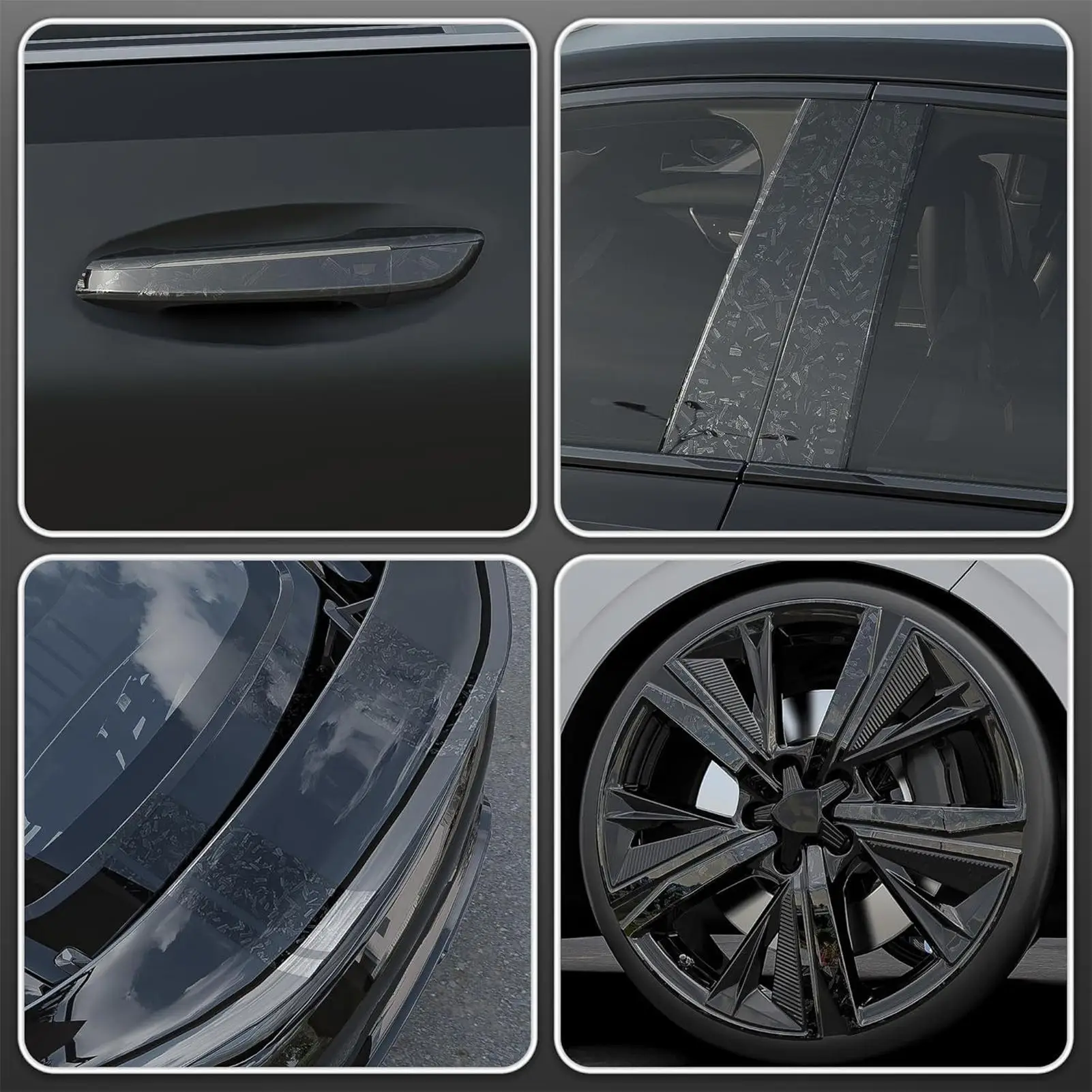 

7x500 см обертка из углеродного волокна, изменение цвета, автомобильная наклейка, ПЭТ-виниловая пленка, без пузырьков, автомобильные аксессуары, автосамоклеящиеся наклейки