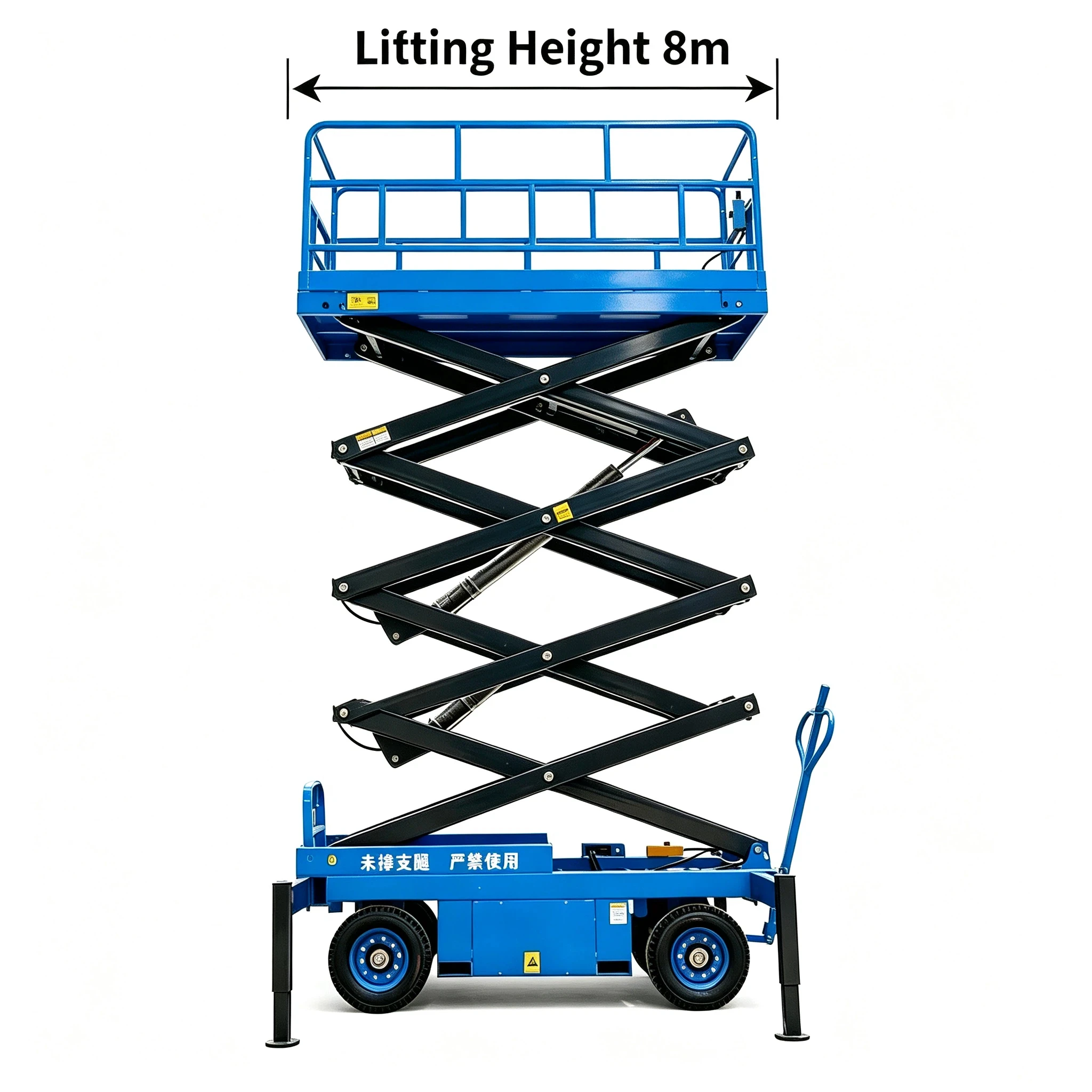 Self-propelled Lift Platform Adjustable Height Shockproof Frame For High-altitude Installation Maintenance Jobs Customized image 3