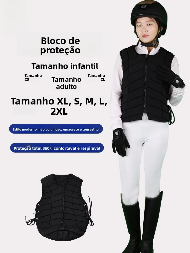 block-armor-equestrian-protection-vest-knight-vest-unisex-riding-gear-sports-yoga-fitness-fans-supplies-no-brand
