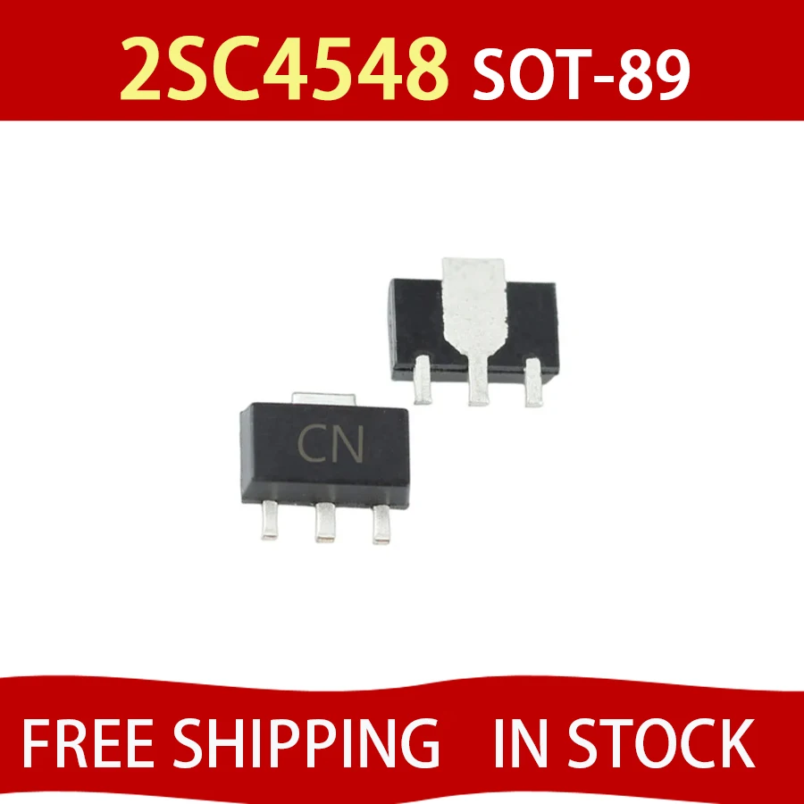 20Pcs 2SC4548 SMD Transistor SOT-89 Footprint CN Silkscreen NPN 400V/400mA Bipolar Amplifier