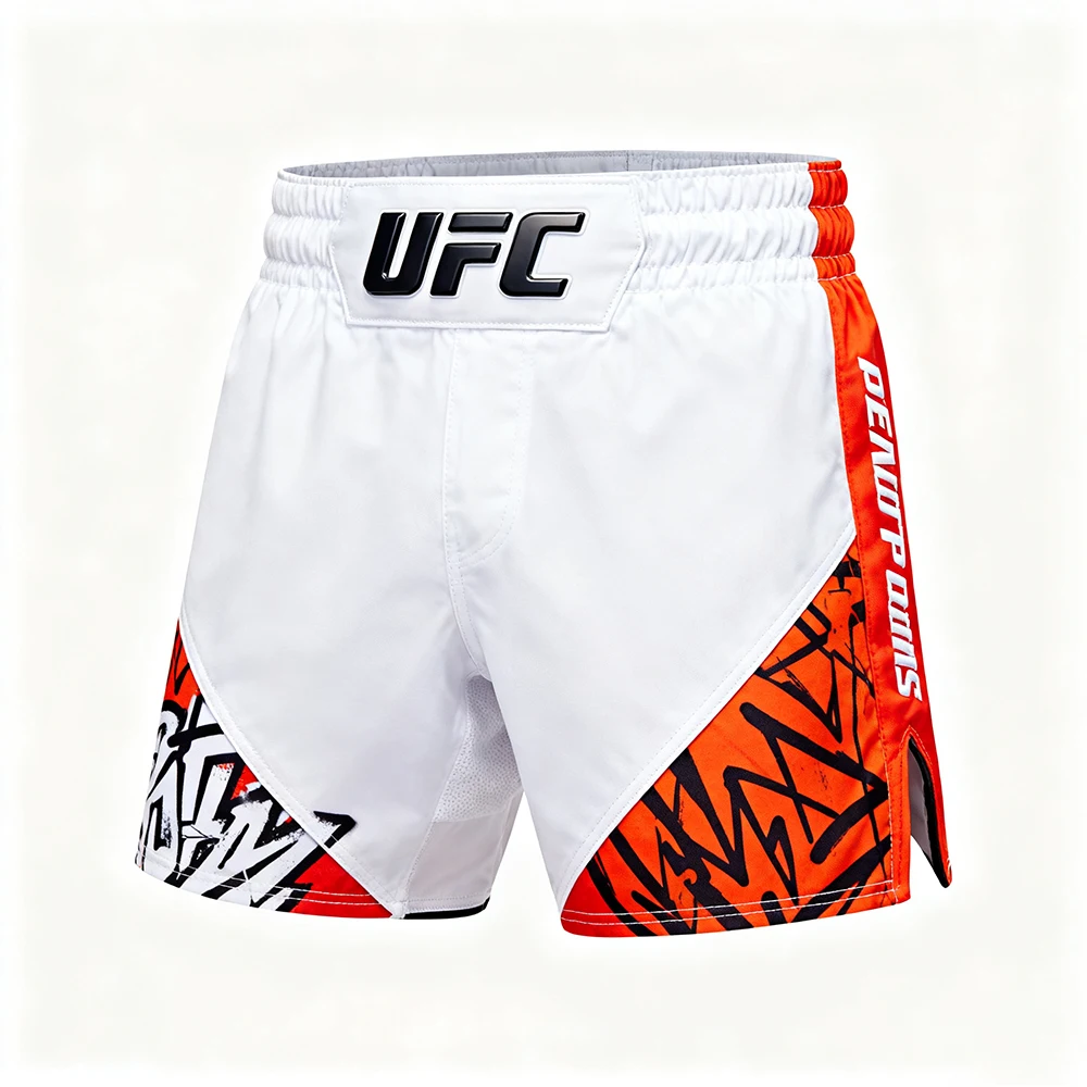 جديد UFC MMA الوزن الثقيل القتال الرجال النساء الملاكمة التدريب السراويل الملاكمة التايلاندية تنفس السراويل الرياضية Jujutsu المصارعة السراويل #2