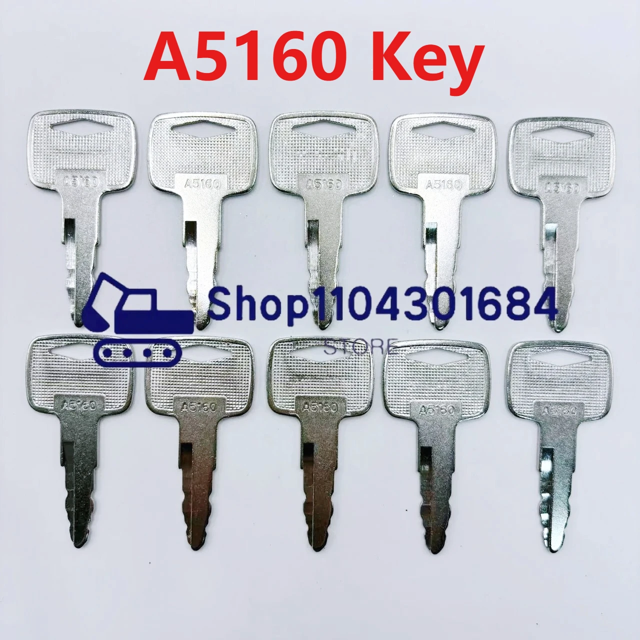 2/5/10 Pcs A5160 Ignition Key For Mitsubishi F G Series Forklift 91A07-01910 Lift Truck
