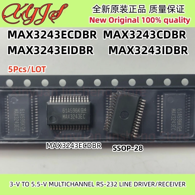 

5 шт./лот MAX3243ECDBR MAX3243EC MAX3243EIDBR MAX3243EI MAX3243CDBR MAX3243C MAX3243IDBR MAX3243I MAX3243 SSOP-28 Новый 100% качество