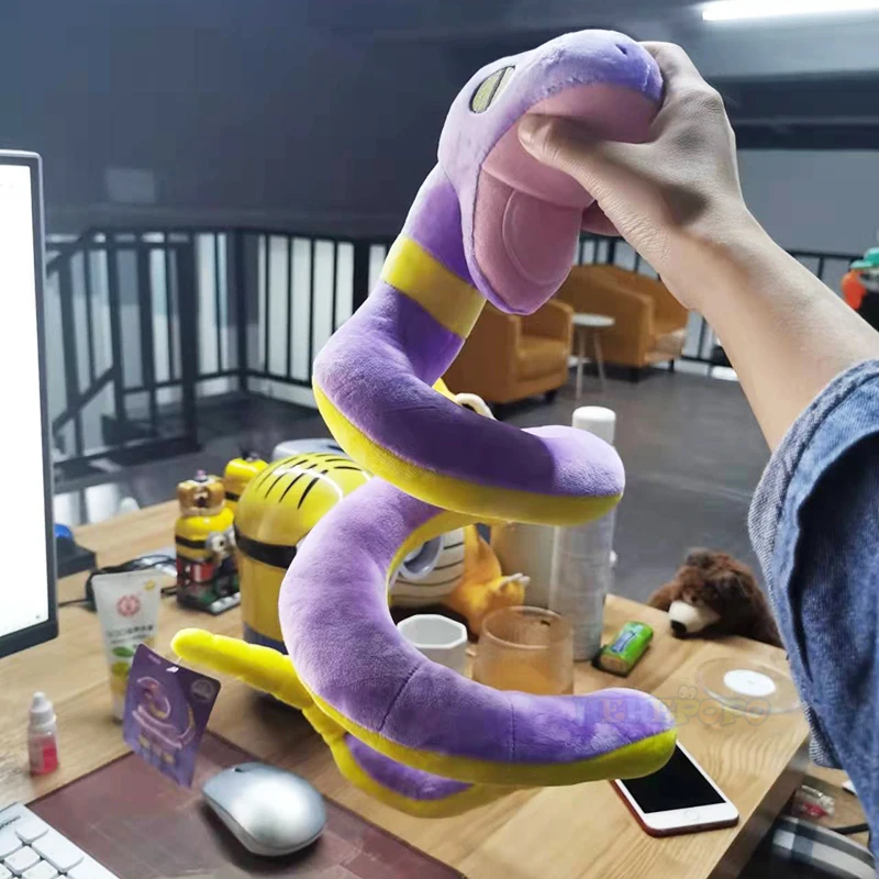 Pokemon Kawaii Ekans Stuffed Toys Cartoon&Cute Arbor Snake Plush Dolls Throw Pillow Birthday Gift  For Kids Friends Boys