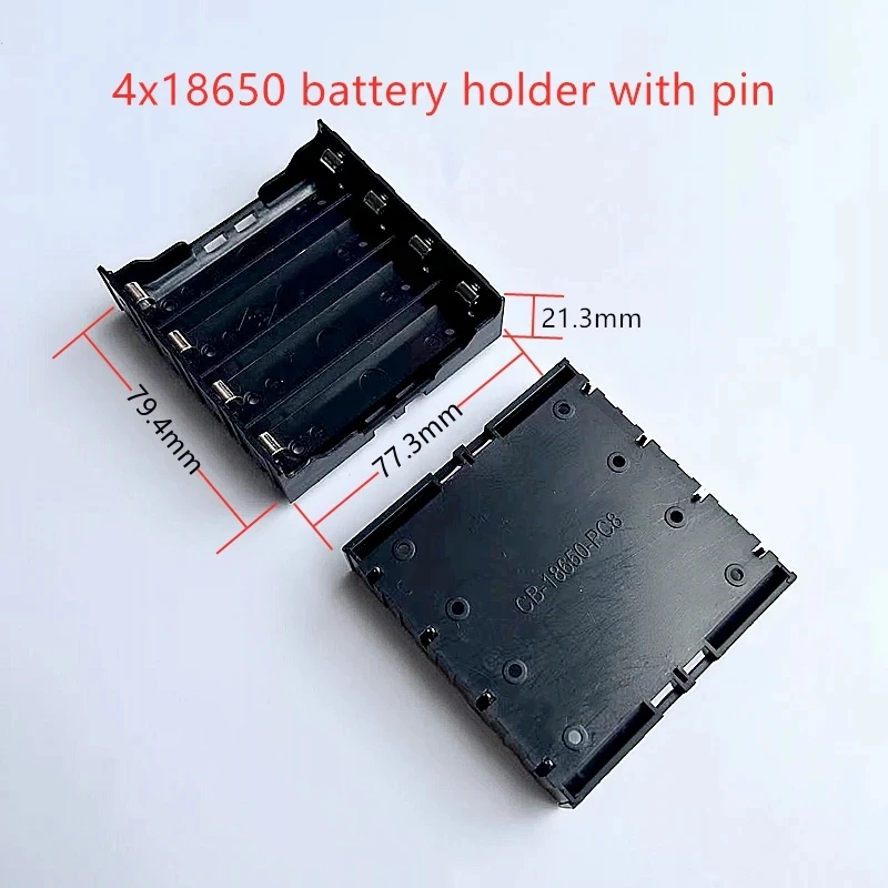 2/5PCS 18650 Battery Box 1/2/3/4X SMD Battery Holder With Pin Flame Retardant  Can Be Connected In Series And Parallel