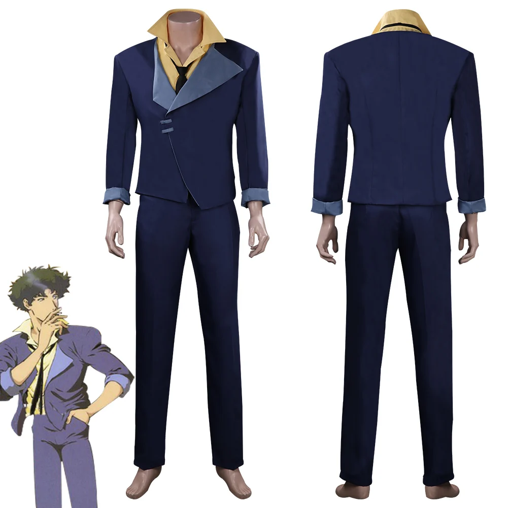 

Anime Cowboy Cosplay Bebop Spike Fantasy Clothing Blazer Uniform Suit Roleplay Costume Prop Halloween Carnival Party Outfit Men