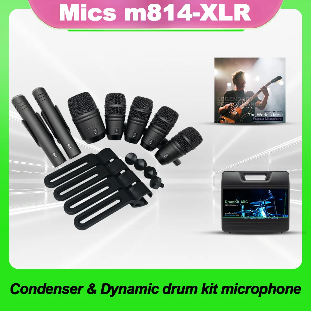 

M814-XLR Professional Drum Microphone for Outdoor Performance and Indoor Recording