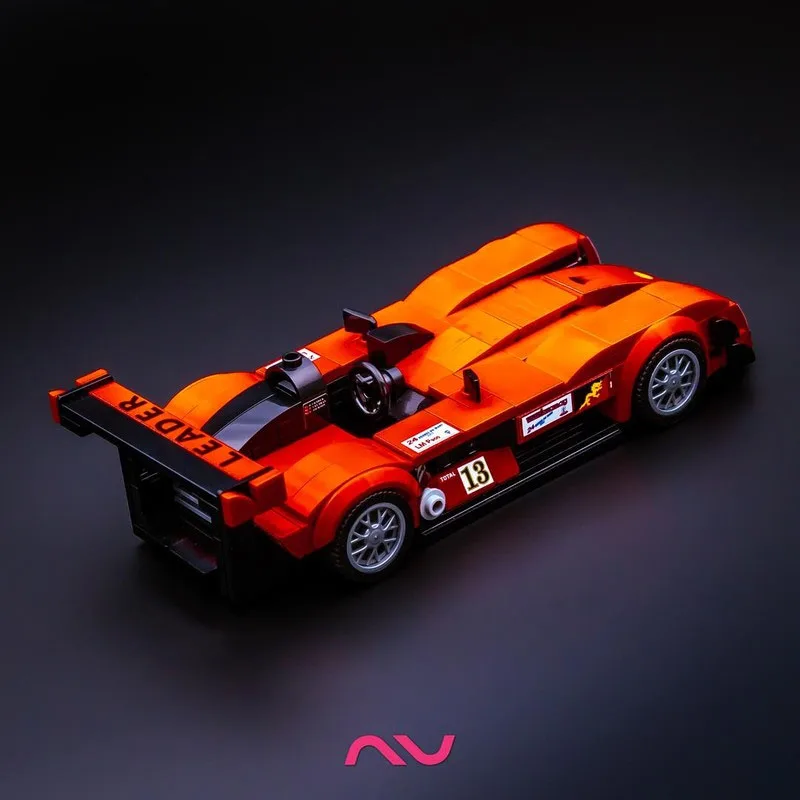 MOC-237691 새로운 LMP-1 아이코닉 스포츠카 레이싱 빌딩 블록 모델, 327개 부품, 소년과 어린이를 위한 생일 선물 장난감