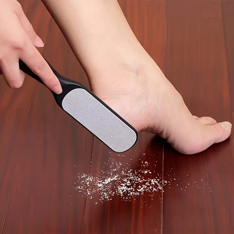 1 قطعة الفولاذ المقاوم للصدأ ملف القدم على الوجهين القدم عرموش الكالس مزيل المهنية أدوات باديكير مقشر القدم مزيل الجلد الميت #3