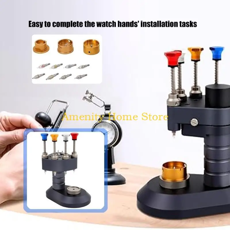 

F26C 4Pin Watch Hands Presser Steel Watch Needle Installing Setting Fitting Watch